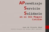 Aprendizaje Servicio Solidario en el IES Miguel Catalán