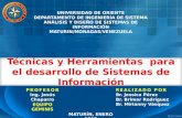 Técnicas y Herramientas para el Desarrollo de Sistemas de Información