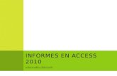 Informes en access 2010