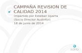 Campaña revision de control de calidad ICAC 2014