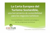 La carta europea del turismo sostenible.