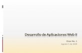 Desarrollo de Aplicaciones Web II - Sesión 01 - Introducción