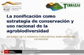 La zonificación como estrategia de conservación y uso racional de la agrobiodiversidad