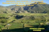 Andenes: sus partes y proceso de rehabilitación en el distrito Del Tanque, Valle del Colca