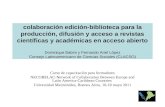 Cooperación biblioteca-área editorial para publicar revistas en repositorios institucionales y bibliotecas digitales