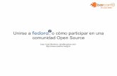 Unirse a Fedora, o cómo participar en una comunidad Open Source