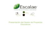 Presentación gestor de proyectos educativos (gpe).v.3