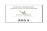 Plan promoción 2013 Extremadura Turismo actualizado 7.11.2013