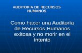 Auditoria recursos humano