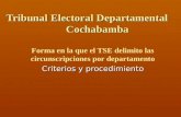 Circunscripciones 2014 Cochabamba