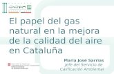 El papel del gas natural en la mejora  de la calidad del aire en Cataluña