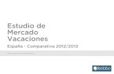 Estudio de mercado vacaciones españa - feebbo 2012-2013