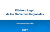 Marco legal de Gobiernos Regionales