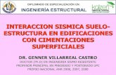 Ingeniería Sismoresistente - Sesión 2: Interacción Sísmica Suelo-Estructura en Edificaciones con Cimentaciones Superficiales