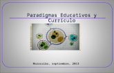Paradigmas educativos y curriculo, junio 2008