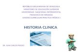 Historia clinica (clase)
