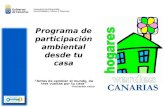 Hogares Verdes - Programa de participación ambiental desde tu casa