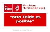 Candidatos PSC-PSOE de Telde 2011