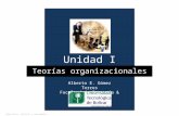 Unidad I - Teoría organizacional: fundamentos teóricos y conceptuales