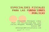 Especialidades fiscales para fundaciones públicas
