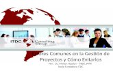 ITDC Consultores - Errores comunes en la gestion de proyectos.