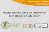 Presentacion  Máster Oficial UCV en Innovación Tecnológica en la Educación 2014-2015