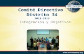 Comité Directivo 2012 2013. integración y Objetivos
