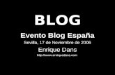 Presentacion en el Evento Blog Espana de Sevilla
