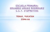 Esc. Eduardo Urzáiz. Evidencias PNL Tekax, Yucatán, zona 66