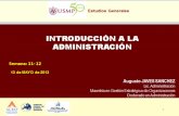 Sesión 11 y 12 introducción a la administración