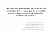 Cuando una herramienta 2.0 se utiliza con una mentalidad 1.0: los usos que las principales emisoras generalistas españolas están haciendo de Twitter