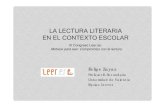 La lectura literaria en el contexto escolar-Felipe Zayas