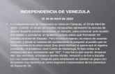 Independencia de venezula