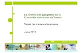 La informacion geografica de la comunitat valenciana en terrasit