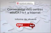 Connectivitat dels centres edu cat1x1 a internet