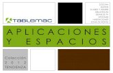 Aplicaciones y espacios coleccion tendenza 2012