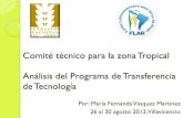Comité Técnico para la Zona Tropical, agosto 26 al 30 de 2013: Análisis del Programa de Transferencia de Tecnología