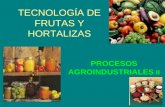 Tecnología de frutas y hortalizas