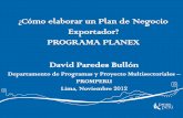 Pedro Espino Vargas - Plan negocio exportador 1