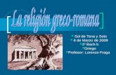 La religión grecorromana