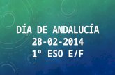 Día de Andalucía 1 E y F. IES Salvador Rueda.