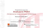 Presentació resum avaluació pnav 2010 2011