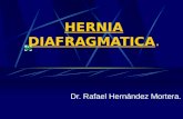 Hernia diafragmatica postraumatica.