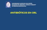 Antibióticos en orl