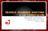 Injuria Pulmonar Asociada a la Transfusión
