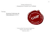 Gestion de Calidad 2013 8-1 GMP medicinas 2