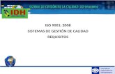Sistema De GestióN De La Calidad Iso 9001 2008