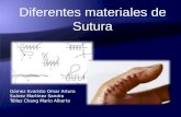 Diferentes materiales de sutura expo