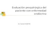 Evaluación prequirúrgica del paciente con enfermedad endócrina