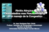 Rinitis alergica: Desloratadina mas Pseudoefedrina en el manejo de la Congestion